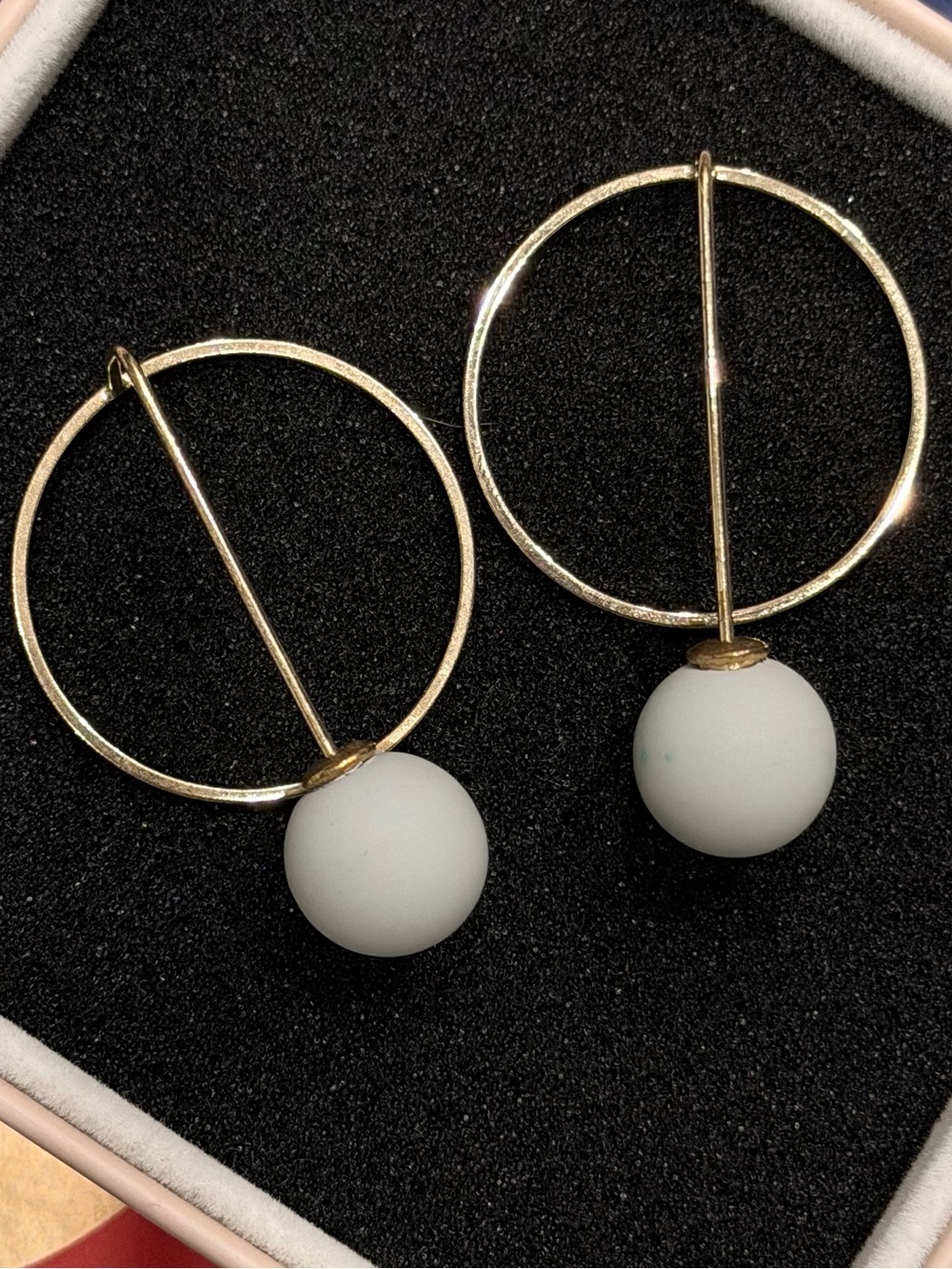 Marni-inspired hoop earrings